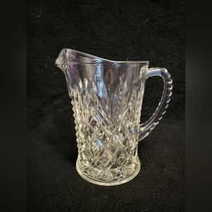 Vintage Glass Crystal Pitcher.